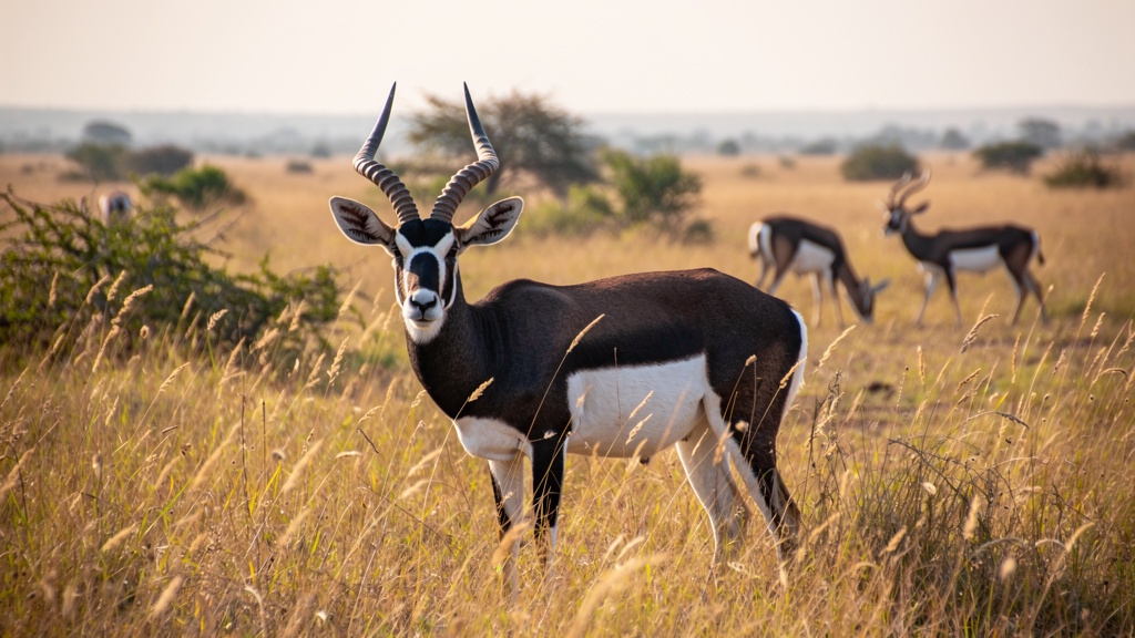 A blackbuck antelope in Velavadar National Park